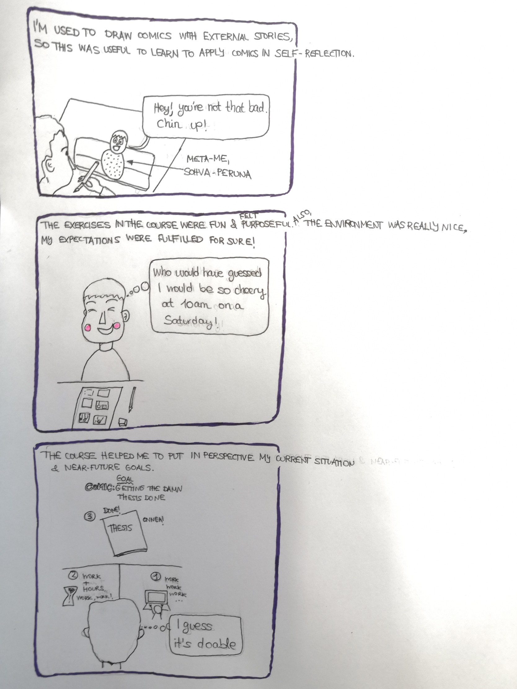 Metacog Comics testimonials. 1. 2 Day Workshop Summer 2019